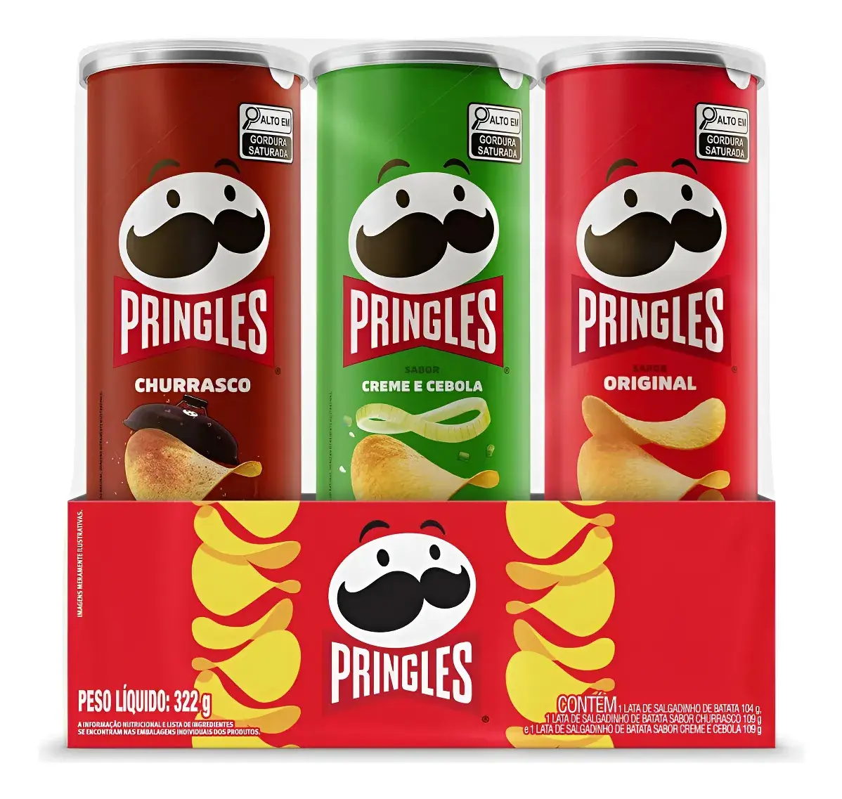 Pack Pringles 3 Sabores